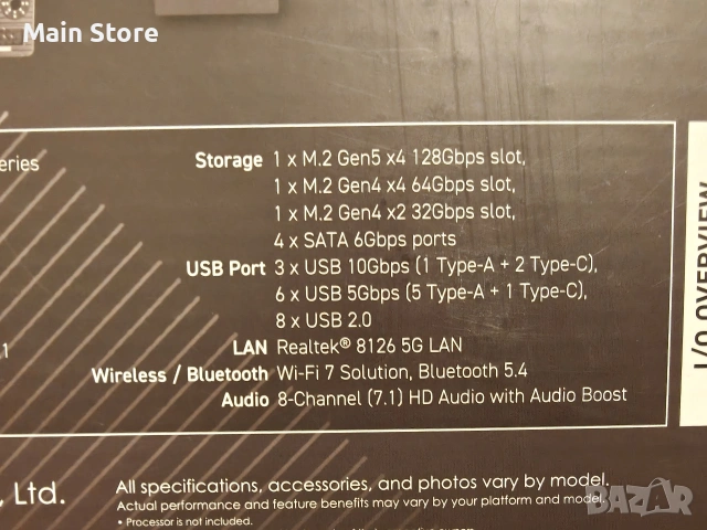 MSI B850-P WIFI AM5 AMD Дъно Дънна платка, снимка 2 - Дънни платки - 54102710