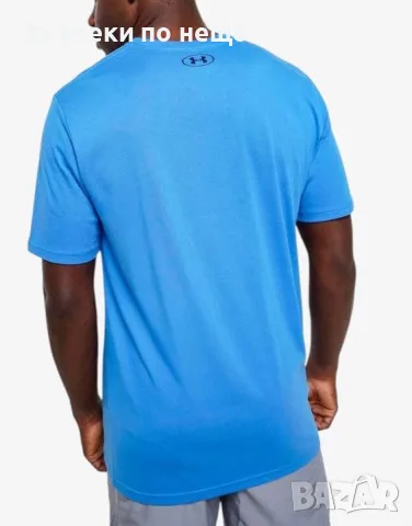 UNDER ARMOUR Triple Stack Logo Ss Deep Blue Мъжка Тениска👕Мъжка Блуза С Къс Ръкав Код P2816, снимка 5 - Тениски - 55319790