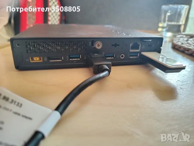 Lenovo ThinkCentre M700 Tiny / Intel Core i3 / Wi-Fi TP-Link / Зарядно, снимка 3 - Лаптопи за работа - 55345639