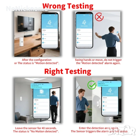 Zigbee PIR Motion Sensor Tuya, Smart Life, PIR сензор за движение Smart Home, снимка 7 - Друга електроника - 54541363