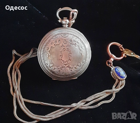 Старинен  Османски сребърен джобен часовник J.Dent. London, снимка 9 - Антикварни и старинни предмети - 54100452