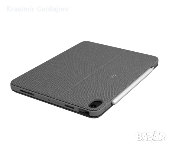 Logitech Combo Touch, Докинг станция с клавиатура за Apple iPad Air 4/Air 5 10.9" сив, DE, снимка 3 - Таблети - 54955241