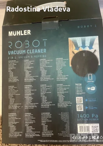 Робот прахосмукачка Muler, снимка 3 - Прахосмукачки - 55315977