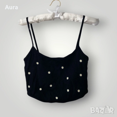 Bershka floral crop top 