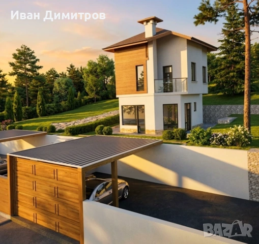 СПЕСТИ 2 ГОДИНИ Обикаляне! УПИ 546 м2 в с. Г. Бучино с ГОТОВ ПРОЕКТ за модерна къща, ток и вода