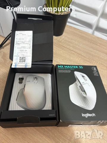 Logitech MX Master 3S Pale Gray (бял), снимка 2 - Клавиатури и мишки - 55038839