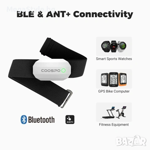 Сърдечен монитор CooSpo H808S, Bluetooth и ANT+, снимка 2 - Друга електроника - 55164008