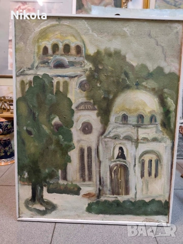 Автентична маслена картина – Марчо Димитров , снимка 2 - Антикварни и старинни предмети - 54520328