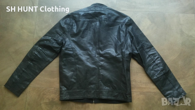 Jack & Jones OSONIC LEATHER Jacket Размер M мъжко яке естествена кожа 12-27, снимка 2 - Якета - 54803497