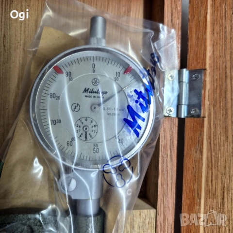Микрометър MITUTOYO 75-100mm,със Индикаторен часовник , снимка 4 - Шублери - 54784337