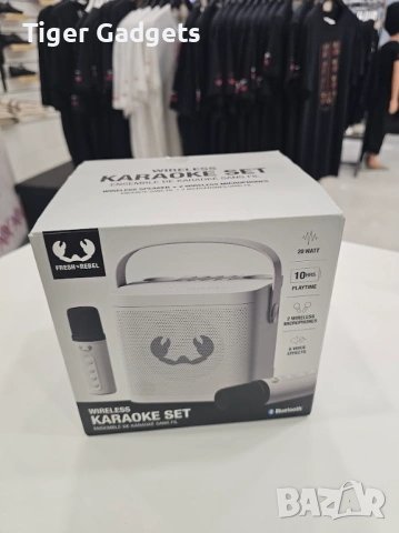 Fresh ’n Rebel Karaoke Speaker 20W – Бяла караоке тонколона с микрофони, снимка 3 - Тонколони - 54463155