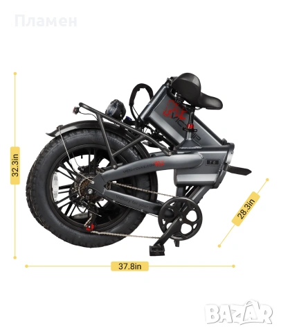 Нов! Електрически велосипед Victrip T6 300 км. 1000W 48V/55Ah 45 км. ч. , снимка 9 - Велосипеди - 54623981