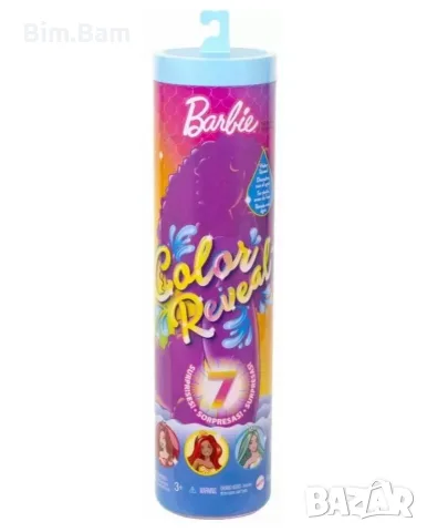Куклa Barbie Color Reveal с магическа трансформация - цветна русалка
