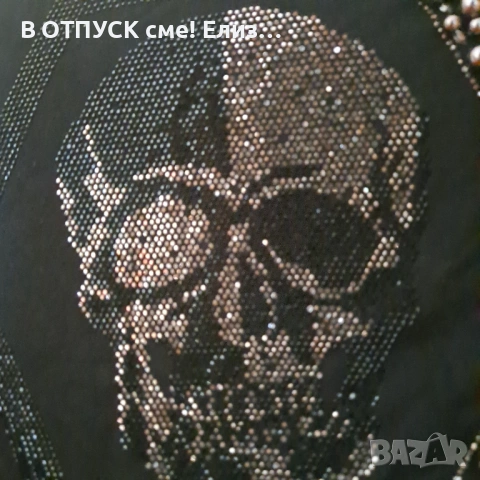 Дамска тениска Philipp Plein череп капси маниста, снимка 4 - Тениски - 54829727