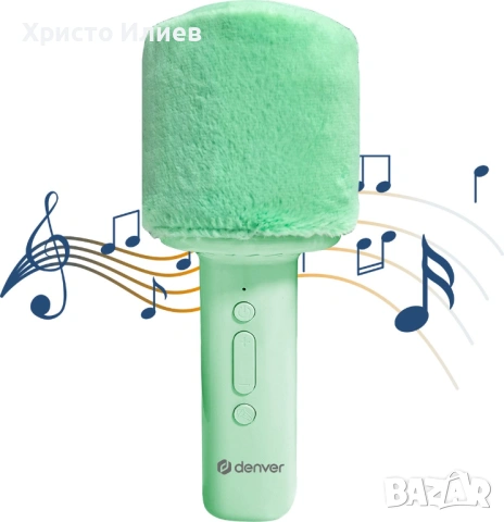 Караоке Микрофон Bluetooth Безжичен Зелен Розов, снимка 2 - Микрофони - 54867824
