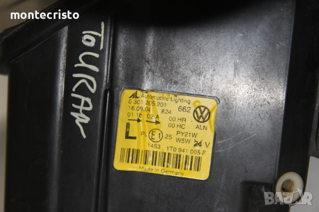 Ляв фар VW Touran (2003-2006г.) 1T0941005F / 1T0 941 005 F, снимка 8 - Части - 54863403