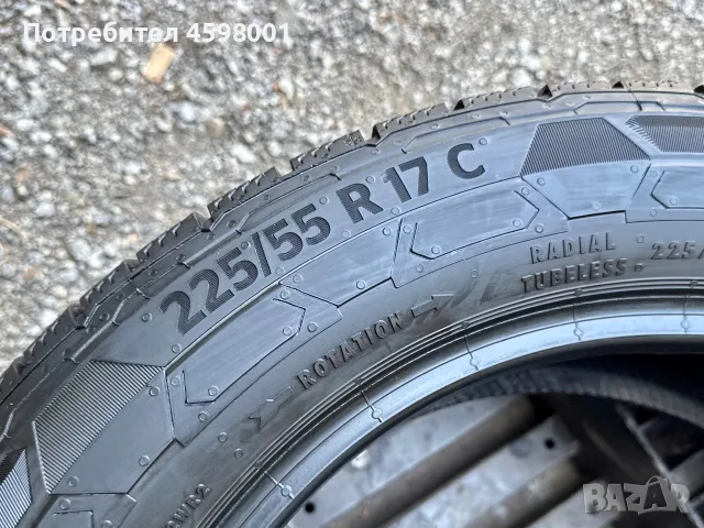 2бр.ЗИМНИ ГУМИ Continental DOT3423 225/55/17C за бус, снимка 8 - Гуми и джанти - 55662732