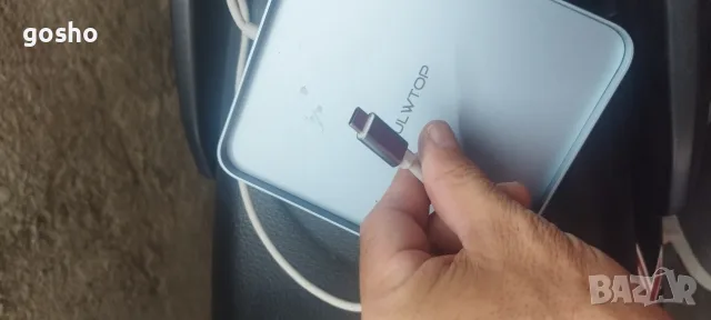 Докинг станция PULWTOP USB-C, сребриста , снимка 4 - Кабели и адаптери - 55624149