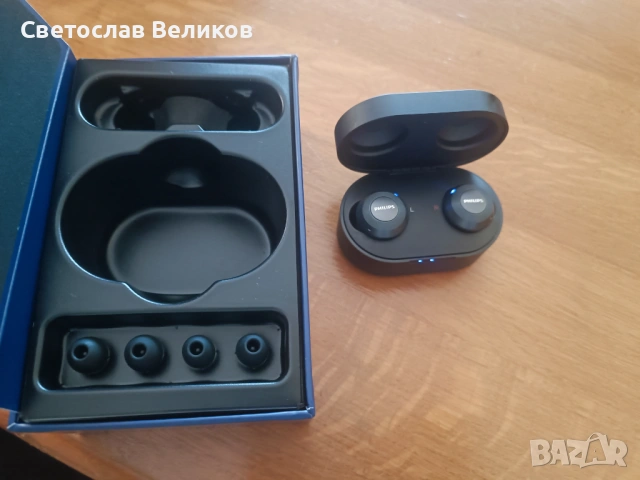 Безжични слушалки Philips - TAT8505BK, TWS, черни