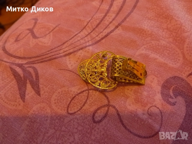 винтидж обеци с филигранна изработка 15.76 грама уникат, снимка 4 - Обеци - 54606344