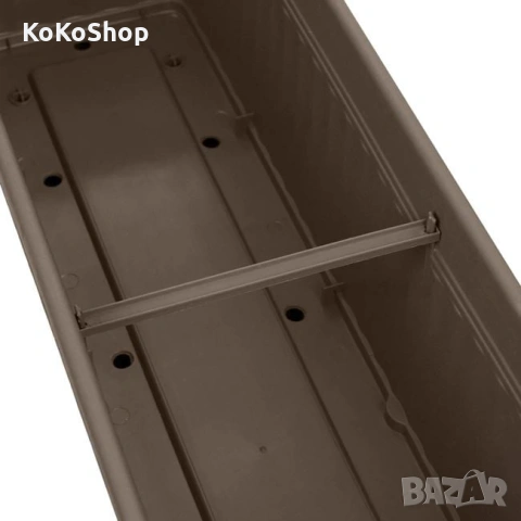Сандъче за цветя 71 x 18.5 x 17 см, сандъче с подложка, снимка 3 - Саксии и кашпи - 54573923