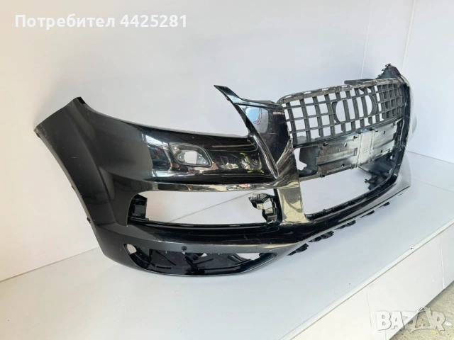 предна броня Audi Q7 S-line face 2009-2015 г. #1129V. 4L0807437L, снимка 2 - Части - 54719382