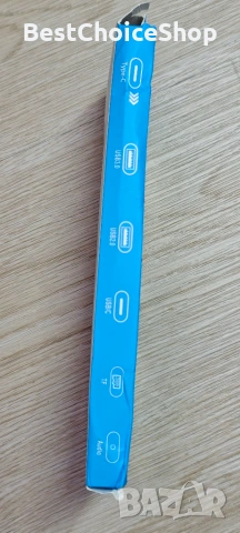 USB-C 8-в-1 хъб: 4 USB-A, четец за SD/TF карти, жак за слушалки, многопортов адаптер, снимка 6 - Кабели и адаптери - 55133667