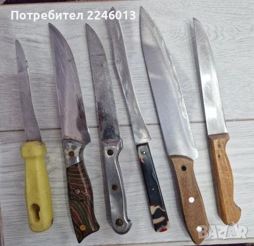 Лот от 8 стари кухненски ножа, снимка 2 - Други ценни предмети - 54541829
