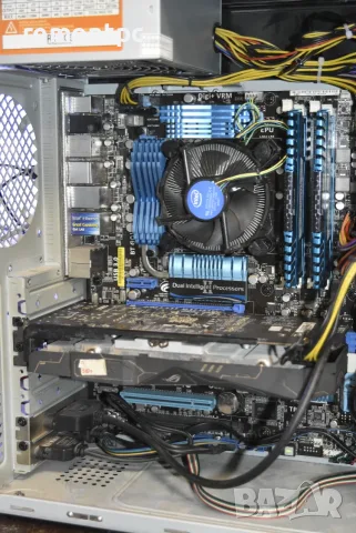 Персонален компютър с I5 2500 6RX 470 8 GB RAM 8 GB SSD Asus Vento, снимка 4 - Геймърски - 55431446