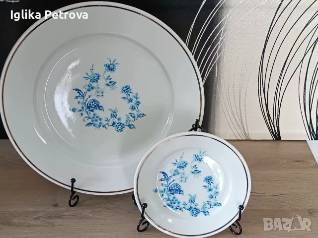 Ретро сервиз за десерт , снимка 5 - Антикварни и старинни предмети - 55247796