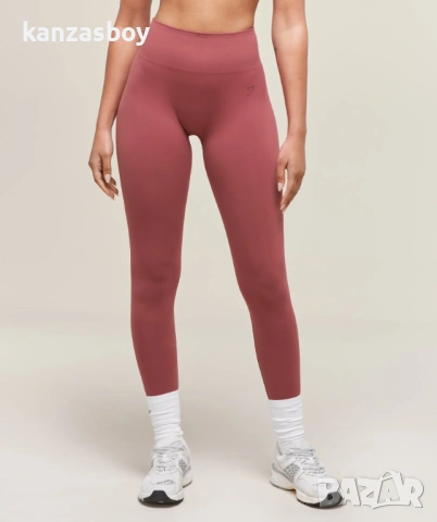 Gymshark Soft Sculpt Leggings Washed Berry Pink - дамски фитнес клин М КАТО НОВ, снимка 2 - Клинове - 54156243