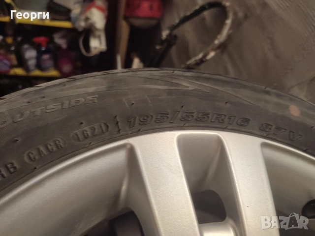 летни гуми 195/55/16с джанти за Фиат добло, стило , снимка 12 - Гуми и джанти - 53950171
