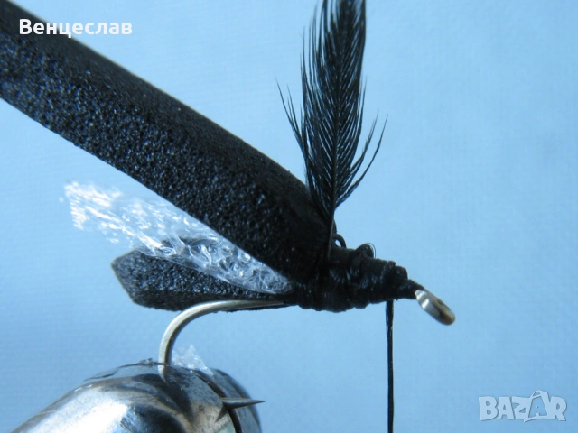 Изкуствени мухи - мушица Bibio, снимка 10 - Стръв и захранки - 54304586