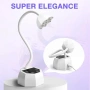 Нова Лампа за гел лак нокти маникюр 48W UV LED 365+395nm с таймер и батерия, снимка 3