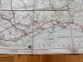 Стара военна Щабна карта ВЕРМАХТ 1941 (140х87 см), снимка 2