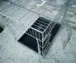 метална сгъваема клетка за куче 77x54x63см за транспорт и стационар, снимка 5