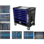 Професионална количка с инструменти 258 части, 7 чекмеджета, за автосервиз и работилница, снимка 1