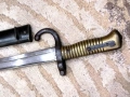 Френски щик нож байонет тесак Шаспо Chassepot M1866 еднакви номера , снимка 9