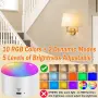Акумулаторни LED лампи на батерия за стена с дистанционно (10 000 mAh) – RGB + режим бърз/гладък, снимка 5
