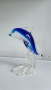 Кристална статуетка на делфин наподобява от френската компания Cristal d'Arques. , снимка 3