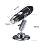 USB микроскоп 1600X с регулируемо LED осветление и стойка, снимка 5