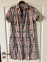 Оригинална маркова памук памучна 100% оригинала рокля риза Burberry Britain каре, снимка 10