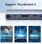 USB C Адаптер Хъб 8 в 1 HDMI 4K SD/ TF Карта MacBook  , снимка 5