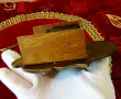Бронзов стенен часовник с махало,бижу, снимка 5