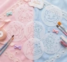 6 бр Коте Мари Marie Cat стенсил шаблон спрей за торта украса сладки Scrapbooking, снимка 4