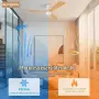 LED Таванен вентилатор с лампа 24W и дистанционно 132cm, снимка 8