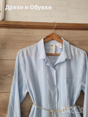 Дълга риза - рокля H&M , снимка 5 - Рокли - 54279910