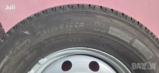 Michelin Agilis Camping 225/75/16CR, снимка 5 - Гуми и джанти - 54313244