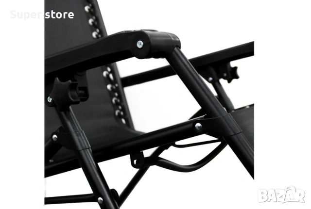 Сгъваем шезлонг, снимка 3 - Градински мебели, декорация  - 54182884