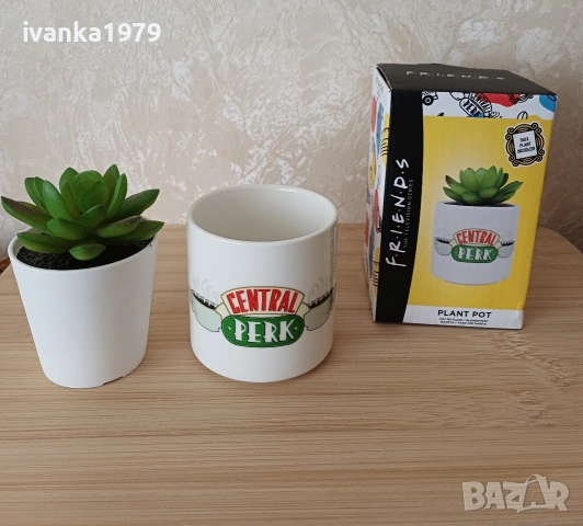 "Приятели" Friends сет с чаша, тефтер и кашпа поставка с цвете, снимка 4 - Чаши - 55027272
